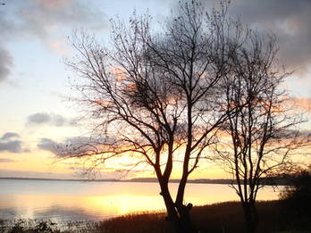 Blick auf die Ostsee bei Sonnenaufgang